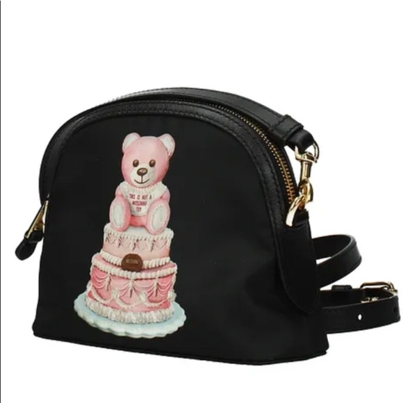 Authentic MOSCHINO leather/texture Teddy Cake zip Crosby - Picture 4 of 16